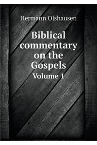Biblical Commentary on the Gospels Volume 1