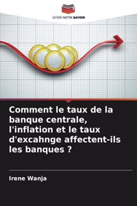 Comment le taux de la banque centrale, l'inflation et le taux d'excahnge affectent-ils les banques ?