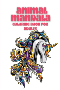 Animal Mandala Coloring Book for Adults