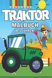 Traktor Malbuch für Kleinkinder