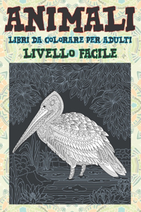 Libri da colorare per adulti - Livello facile - Animali