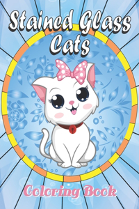 Stained Glass Cats Coloring book