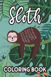 Sloth Coloring Book