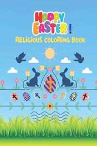 Happy Easter!Religious Coloring Book