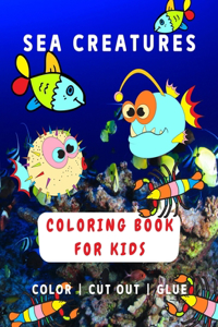 Sea Creatures Coloring Book For Kids