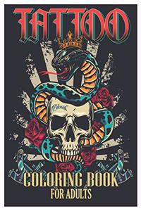 Tattoo Coloring Book for Adults