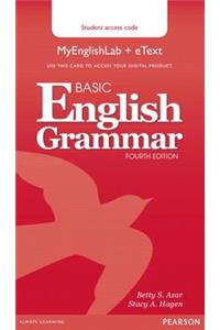 Basic English Grammar Mylab English & Etext Access Code Card