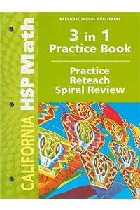 Harcourt School Publishers Math: Practice/Reteach Workbook Student Edition Grade 2