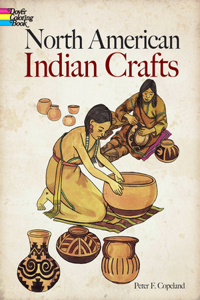 North American Indian Crafts Coloring Book