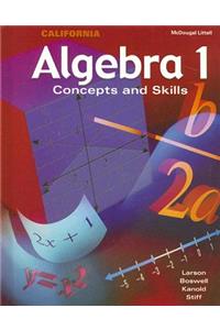 Algebra 1: California: Concepts and Skills