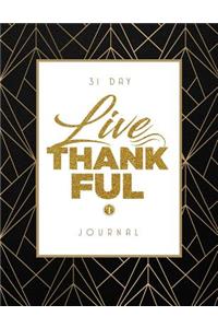 31 Day Live Thankful Journal