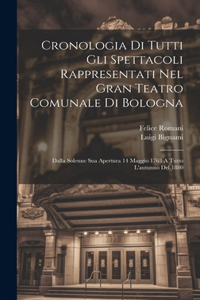 Cronologia Di Tutti Gli Spettacoli Rappresentati Nel Gran Teatro Comunale Di Bologna: Dalla Solenne Sua Apertura 14 Maggio 1763 A Tutto L'autunno Del 1880