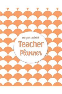 One Year Undated Teacher Planner