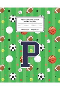 Primary Composition Notebook Grades K-2 Story Journal P