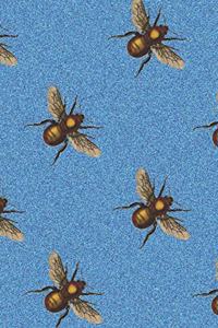 Blue Glitter Effect Honeybee Notebook