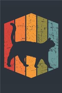 Retro Cat Notebook - Gift for Cat Lovers - Vintage Cat Journal - Cat Diary for Boys and Girls