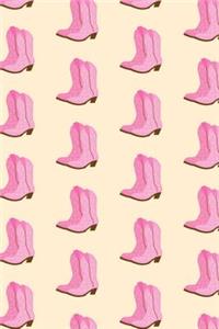 Pink Cowboy Boots Notebook