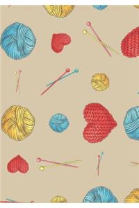 Balls of Yarn Knit Sew and Crochet Lined Undated Journal