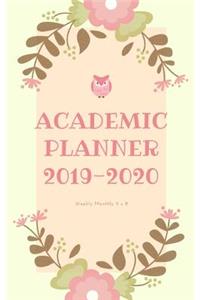 Academic Planner 2019-2020 weekly monthly 5 x 8