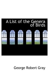 A List of the Genera of Birds
