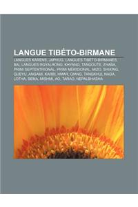 Langue Tibeto-Birmane