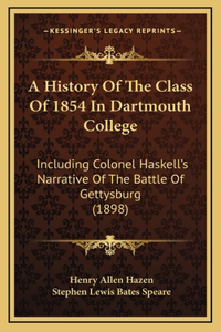A History Of The Class Of 1854 In Dartmouth College
