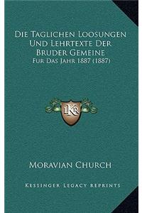 Taglichen Loosungen Und Lehrtexte Der Bruder Gemeine