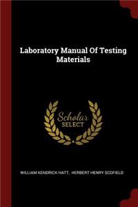 Laboratory Manual of Testing Materials