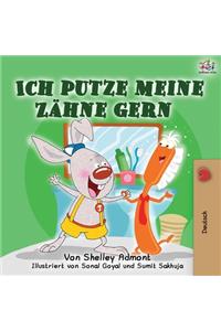 Ich putze meine Zähne gern