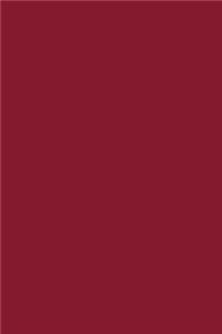 Journal Burnt Ruby Color Simple Plain Ruby