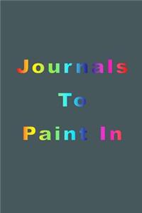 Journals To Paint In