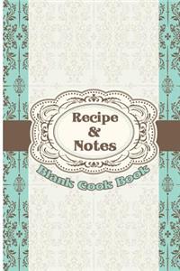Blank Cook book Recipes & Notes
