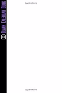 Blank Calendar Book