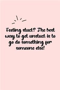 Feeling stuck? The best way to get unstuck is to go do something for someone else! Dot Grid Bullet Journal