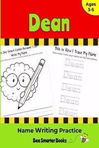 Dean Name Writing Practice