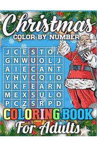 Christmas Color By Number Coloring Book for adults