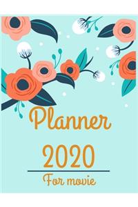 Planner 2020 for movie