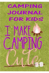 Camping Journal For Kids