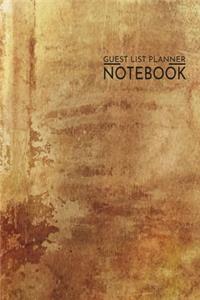 Guest List Planner Notebook