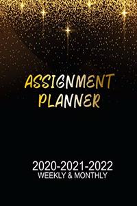 Assignment Planner 2020-2021-2022 Weekly & Monthly