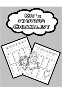 Kid's Chores Checklist