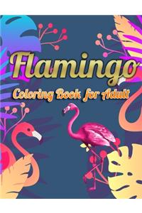 Flamingo Coloring Book for Adult