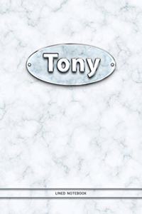 Tony - Lined Notebook