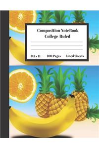 Composition Notebook College Ruled Lined Sheets