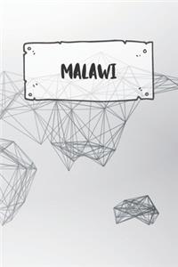 Malawi: Dotted Travel Diary Notebook or Journey Dotted Grid Journal - Holiday Trip Pocketbook for Men and Women with Dots