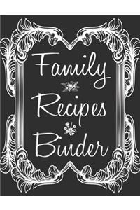 Family Recipes Binder