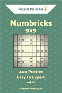 Puzzles for Brain Numbricks - 400 Easy to Expert 9x9 vol. 10