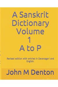 A Sanskrit Dictionary