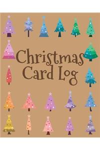 Christmas Card Log