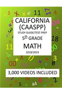 5th Grade CALIFORNIA CAASPP 2019 MATH, Test Prep